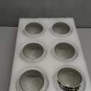 Disco Ball Vases for Table Centerpieces - Hewory 6pcs Silver Mirror Glass Planters Flower Pot Containers, Bulk Disco Balls Bowl Candle Holders for Wedding Bridal Shower Birthday Events Party Decor