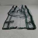 4 Tier Roll-Up Zipper Door Greenhouse Replacement Cover- 63 x 27 x 19 Inch Clear PVC Plant Greenhouse Cover for Gardening Plants Cold Frost Protection Wind Rain Proof (Frame NOT Include)