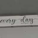 Every Day is a Gift Signs Wall Decor Inspirational Quotes Wall Plaques Family Home Framed Wall Art Vintage Farmhouse Canvas Prints Artwork for Bedroom Living Room Entryway Home Decoration 6x17 inch