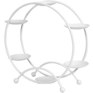 Ferris Wheel Display Rack Decorative Safe Dessert Serving Tray, Cupcakes Holder Rack Cupcake Display for Bedroom and Living Room Fits 6 Medium Cupcakes(White)