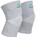 Bamboo Knee Compression Sleeve for Men and Women Bamboo Knee Brace for Men and Women Knee Pain, Gym, Running, Basketball, Meniscus Tear, Sports, Joint Pain Relief, Injury Recovery (30-36cmThigh) (Small)