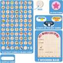 Wooden Daily Routine for Kids, Chore Chart for Toddler, Daily Responsibilities for Kids, Visual Schedule, Morning Bedtime Routine for Girls