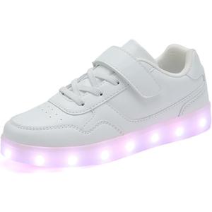 Kids Light Up Shoes with USB Charging Flashing LED Sneakers Luminous Dancing Shoe for Boys and Girls Child Unisex