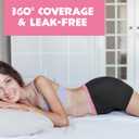 2 x Lictin Period Underwear for Teens Girls, Absorbent Boy Shorts Period Panties Women (XL)