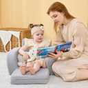 KidBloom 3-in-1 Toddler Couch, Toddler Chairs Comfy 1-3 Years Old, Kids Couch Bed Fold Out, Gifts for 1 2 Year Old Girls Boys