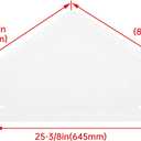 HECASA Neo-Angle Clear RV Skylight Cover 28" x 10" Universal Sun Shower