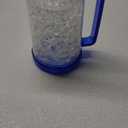 Beer Mugs with Gel Freezer 16 oz, Double Walled Beer Mugs with Handles, Color Handles, Set Of 4