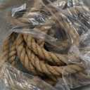 Natural Jute Rope -1/1.26inch 50ft, 92ft Length, Can Be DIY Landscape Decoration, Tug of War, Gardening, Handicrafts (1" x50ft)