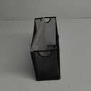 Hanging File Organizer, Letter-Size File Holder with 5 Folders, Modern Metal Mesh Storage Basket, Black and Grey, 12.2 x 9.45 x 5.45 inches