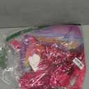 Uhnice Little Girl's Sequin Sleeveless Mesh Rainbow Dress for Wedding Party (5-6 Years)