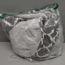 Smiry Rectangle Picnic Table Cover, Waterproof Elastic Fitted Camping Tablecloths for 8 Foot Tables, Wipeable Flannel Backed Vinyl Tablecloth Protector for Indoor, Outdoor (Grey, 30x96 Inches)