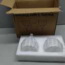 Bathroom Light Fixtures, 2-Light Gold Vanity Light Fixtures with White Tulip Glass Shades, Bathroom Lighting Fixtures Over Mirror for Bedroom, Living Room & Hallway (Bulbs Not Included)