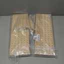 peacoblue 6 - Piece Wood Pegboard Drawer Organizer Set for Dishes - Kitchen Drawer Peg Organizer 40 Pegs & Screws Included - Organizing Kitchen Dishes, Plates Pegboard Food Containers(17x5.9inch)