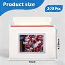 200 Pack Trading Card mailing Envelopes, 7" x 4.35" Self-Adhesive Rigid Cardboard Mailers for Semi-Rigid Sleeves, Toploaders and Card Protectors