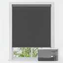 LazBlinds No Tools No Drill Cordless Cellular Shades, Blackout Light Blocking Honeycomb Shades for Home, Thermal Insulation Blinds for Windows, 43" W x 48" H, Black