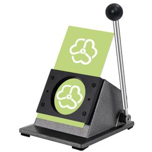 3" Button Paper Cutter Graphic Punch Die Cutter for 3" Badge Making, 3.386" Circle Punch Cutter Round Paper Cutter