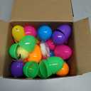 JOYIN 24 Pcs Easter Prefilled Eggs with Mochi Squishy Toys, Cute Stress Reliever Squishy Toy for Kids Party Favor, Basket Stuffers, Animal Easter Egg Filler, Classroom Prize Supplies