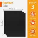 Heavy Duty Oven Liners for Bottom of Oven, Non Stick Teflon Liners for Electric or Gas Ranges, Reusable Mats for Electric Gas Microwave or Grill, BPA & PFOA Free Spill Guard, Kitchen Accessory