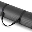 1/2 Inch Extra Thick Exercise Yoga Mat with Carrying Strap, Cushioned Support, for Fitness and Gym Workouts