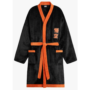 Dragon Ball Z Fleece Robe for Men, Teens, Warm Bathrobe, Cozy Robe Plush House Coat, Goku Anime Gifts for Men