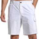 Men's Classic-Fit Cargo Short Men Big & Tall Relaxed Fit Wyoming Cargo Shorts (36, 5white)