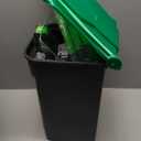 MXF Pooper Scooper Set - 28" Dog Pooper Scooper & Long Handle Stainless Metal Tray & Rake, 15 Litre Step Dog Poop Trash Can w/Removable Inner Bucket, 20 Waste Bags for Outdoors