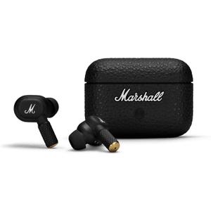 Marshall Motif II A.N.C. True Wireless Bluetooth Earbuds - Active Noise Cancelling Headphones with Charging Case | Studio Sound with Microphone | Compatible with iPhone, Android, PC - Black