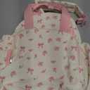 Bluboon Toddler Backpack for Girls Boys 2-4 Cute 12" Preschool Kindergarten Backpacks Kids Daycare Bags School Travel (Pink Bow Flower 212-beige)