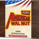 Heimlove Walnut Wood Cutting Board for Kitchen, 15"x10" Reversible Wooden Chopping Board with Deep Juice Grooves and Handles, Natural Walnut Wood Cutting Board for Chopping, Cheese, Vegetables