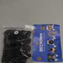 Waterproof Dog Boots for Small/Medium Dogs -Dog Paw Protectors Dog Suspender Boots Anti-Slip Pet Shoes for Outdoor Walking, Reflective Stay-On,Dirt-Proof Comfortable Booties (Black, Medium)