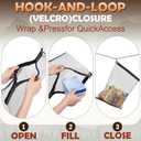 2 Pack Ultralight Rodent Proof Bear Bags, Wire Mesh Hanging Food Storage Bags for Camping and Backpacking, Critter Protection Kit with Nylon Rope and Carabiners