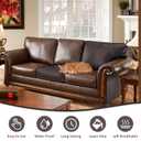 BSZHTECH Leather Repair Tape Self-Adhesive Leather Repair Patch for Couch Furniture Sofas Car Seats Advanced PU Vinyl Leather Repair Kit (Dark Brown, 17X157 inch)