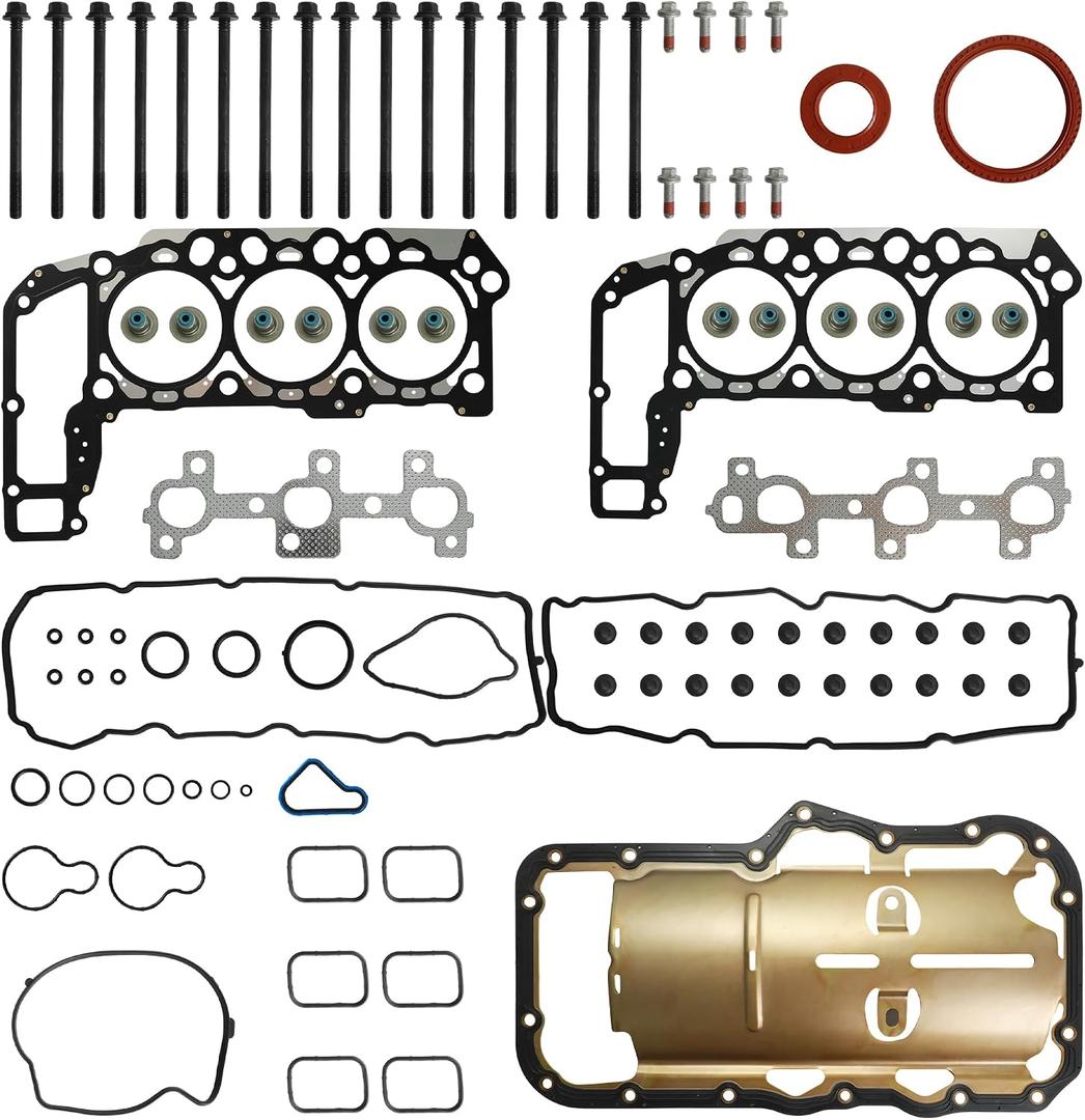 3.7 Full Gasket Set w/Head Bolts Fit for Dodge Jeep 2005-2009 HS26229PT-1