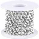 Silver Twisted Links Metal Chain Link for DIY Necklace Bracelet Jewelry Making