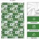 Artoid Mode Green Checkered Clover Shamrock St.Patrick's Day Kitchen Dish Towels, 18x26 Inch Farmhouse Holiday Spring Decoration Cleaning Set of 2