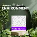 16 3/8x21 1/2x1 MERV 13 (6-Pack) Pleated Air Filter (Actual Size: 16 3/8"x21 1/2"x3/4") MPR 1900 & FPR 10, Furnace Air Filters
