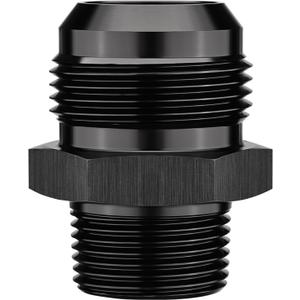 EVIL ENERGY 16AN Male Flare to 3/4" NPT Pipe Fitting Adapter Straight Aluminum Black
