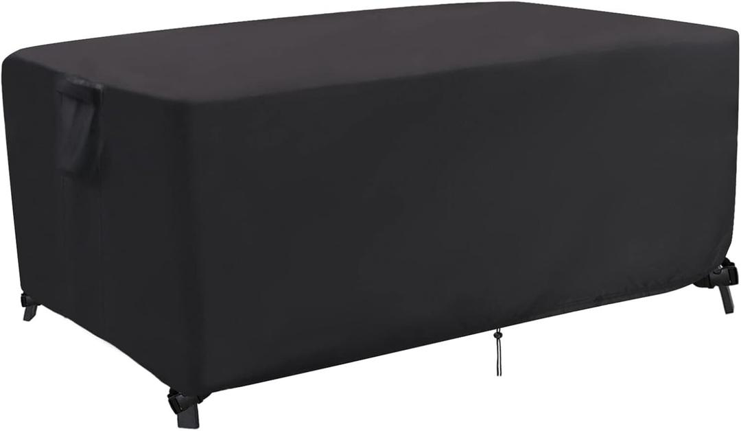 Outdoor Dining Table Cover, 72 Inch Rectangle Patio Dining Table Covers, Waterproof Outside Table Cover Furniture Covers - 72 X 36 X 28 Inch