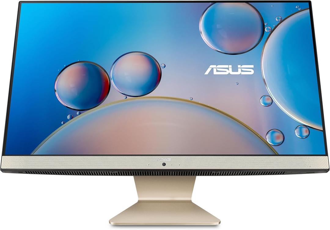 ASUS AiO M3400 All-in-One Desktop PC, 23.8-inch Full HD Anti-Glare Display, AMD Ryzen 5 5625U Processor, 8GB DDR4 RAM, 512GB NVMe PCIe, Windows 11 Home, Kensington Lock, M3400WYA-DH503