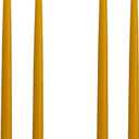 Kunstindustrien® Taper Candles – Set of 4, 13.8" – Made in Denmark, Long Burning Candles 15h, Unscented & Smokeless Candlesticks – Elegant Tall Candles for Weddings, Dinners & Home Decor (Honey)