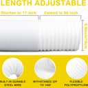 Portable Air Conditioner Hose, 5.9" Diameter Anti-Clockwise Thread, Universal Replacement AC Vent Hose Length up to 59" (Does not include coupler)