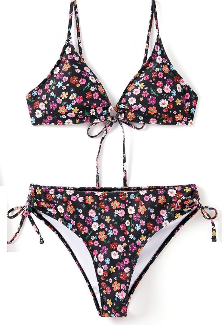 PATPAT Matching Hawaiian Swimsuits for Couples Two Piece Bikini Set (X-Large)
