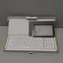 Seenda Bluetooth Keyboard and Mouse Combo for Mac, SKM642 Rechargeable Slim Wireless Keyboard Mouse Compact, 3 MultiDevice Connection, Compatible for Mac, MacBook Pro/Air, iPad, iPhone, White Silver