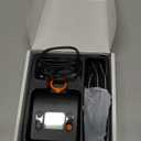 Wireless Pet Barrier - Rechargeable Indoor Barrier with 6 Adjustable Range Radius up to 7 ft, 6 Adjustable Safe Static Intensity, Electric Fence System for Dogs with Hook(Black)