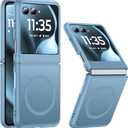 NO.1 Magnetic for Motorola Razr 2025/2024 Case with MagSafe[Military Shockproof][Translucent Matte][Anti-Fingerprint] Soft Silicone Bumper for Moto Razr 2025/2024 Case Slim, Sky Blue