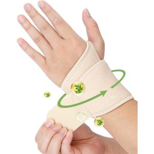 2PCS Castor Oil Pack Wrap for Wrist Hand Wrap Wrist Brace for Carpal Tunnel Relief,Adjustable Reusable Compression Support for Women Men Right & Left Hands,Castor Oil Not Included