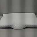 Derila Cervical Queen Size Pillow for Sleeping - Support Pillow for Side, Back, Stomach Sleepers - Contour Best Bed Pillows for Sleeping (1 Pillow | White)