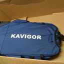 KAVIGOR 80L Rolling Baseball & Softball Bag for Youth & Adult, Holds 3 Gloves & 4 Bats, Custom Team Panel, Travel Ball Ready, Blue 