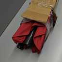 Blissun 7.5 ft Patio Umbrella, Yard Umbrella, Outdoor Market Umbrella with Push Button Tilt Crank (Red)