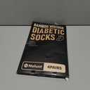 Diabetic Crew Socks for Men Women,Bamboo Viscose Non-Binding Loose Top Wide Socks with Seamless Toe 9-12 10-13, Size Large